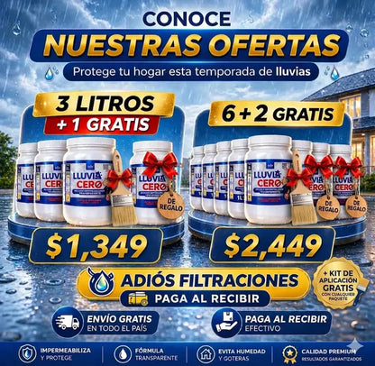 💧🚫 ADIÓS FILTRACIONES 🚫💧 LLUVIA CERO 3+1 GRATIS